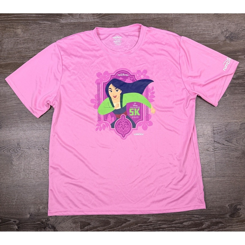 RunDisney Unisex Half Marathon Weekend 5k Mulan Adult Running Shirt 2XL‎